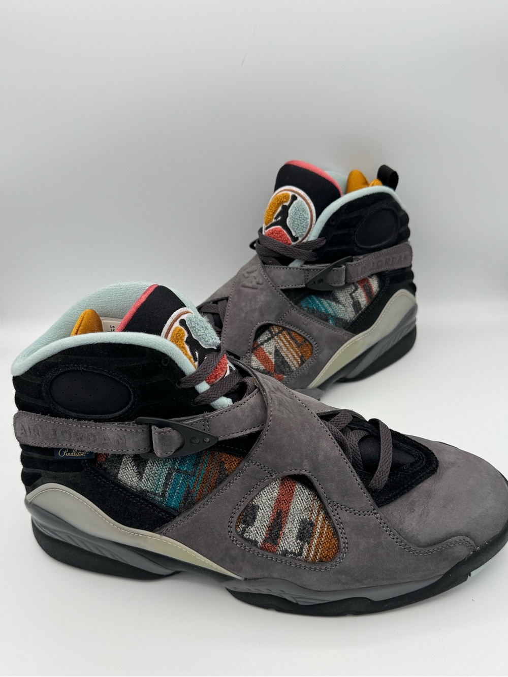 Air Jordan 8 Retro SP ‘N7 Pendleton Suede/Textile Sneakers